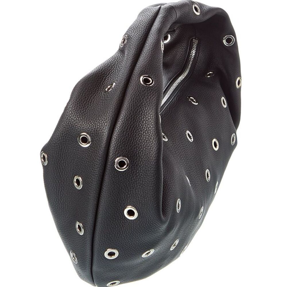 Khaite Olivia Medium Leather Hobo Bag, Black - Picture 3 of 4